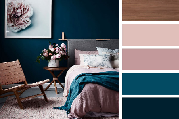 ترکیب رنگ برای اتاق خواب 