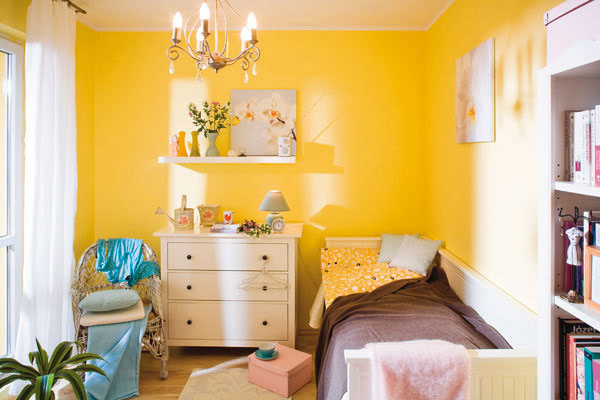 زرد برای رنگ اتاق کودک
