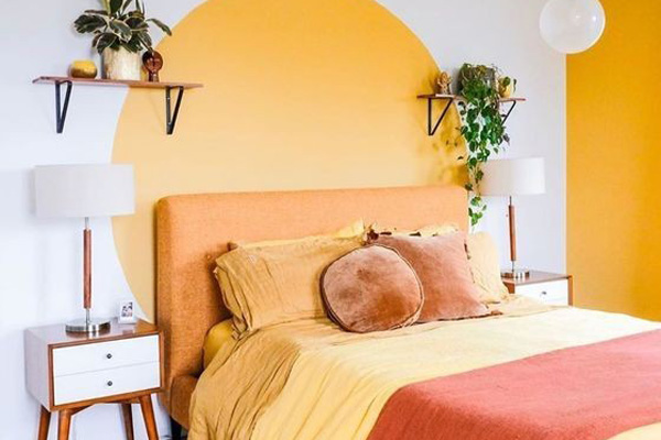 بهترین ایده های دکوراسیون اتاق خواب نارنجی